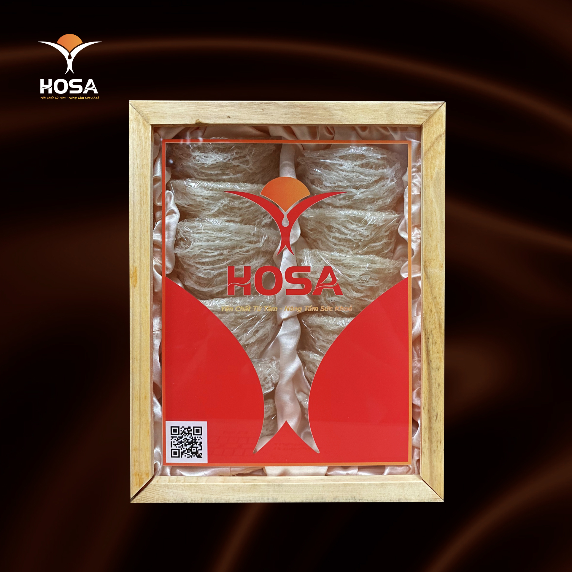 Yến tinh chế HOSA hộp gỗ 100g